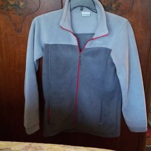 Boys XL Grey Columbia turtle fur jacket